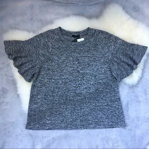 Soprano Gray Bell Sleeve T-Shirt Size S
